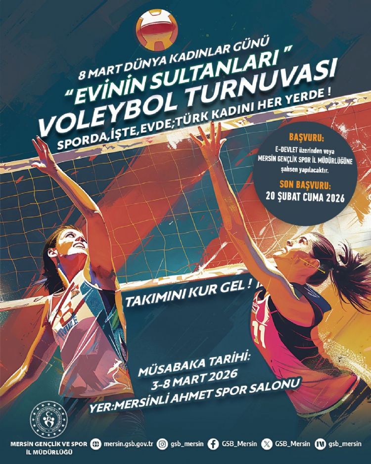 Kad�nlar G�n��nde voleybol turnuvas�