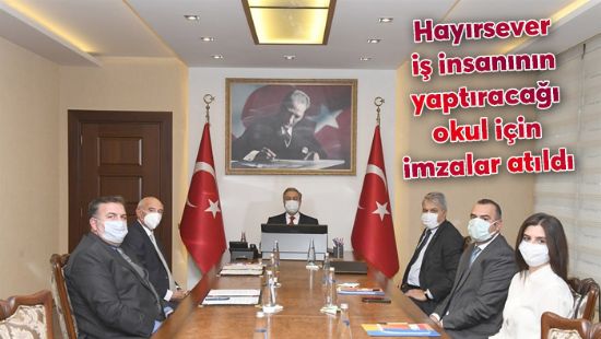 Hayrsever i insannn yaptraca okul iin imzalar atld