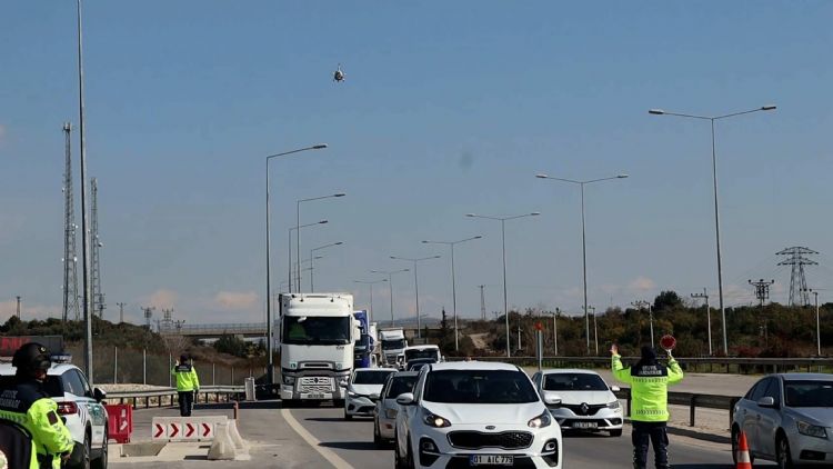 Mersin’de cayrokopterli denetim