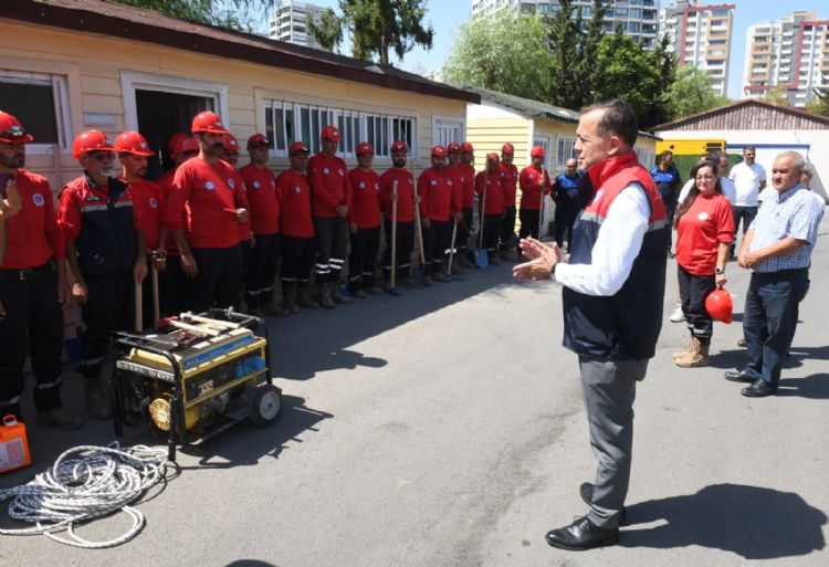 Yeniehir Belediyesi deprem tatbikatna katld