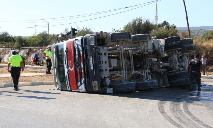 Tr ile beton mikseri arpt: 1 yaral  