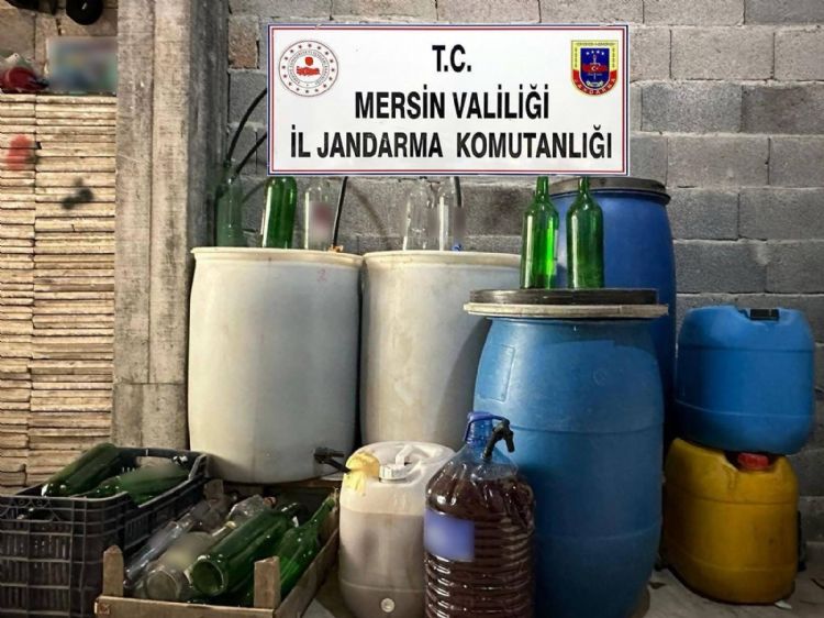 Mersin’de 640 litre sahte iki ele geirildi