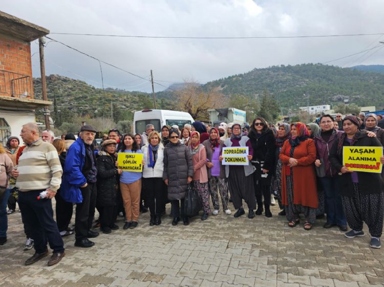 Ye�ilovac�k�ta maden at�k tesisine kar�� direni� s�r�yor