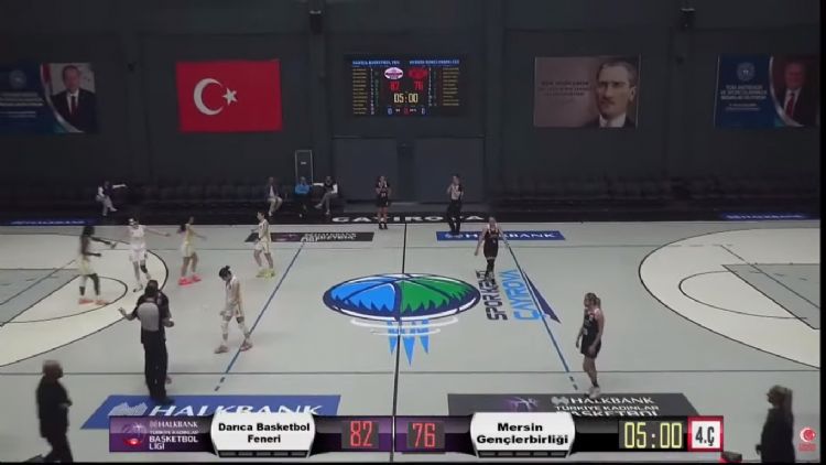 Mersin Gen�lerbirli�i uzatmada yenildi: 82-76