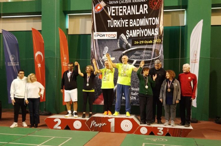  Veteranlar Trkiye Badminton ampiyonas sona erdi