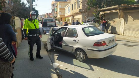 Direksiyon banda kalp krizi geiren src kaza yapt: 1 l, 5 yaral