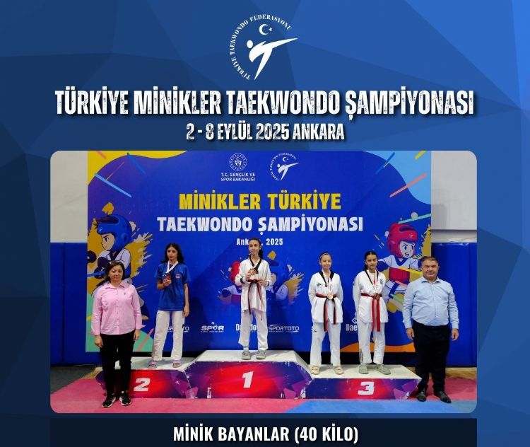 Mersinli minik taekwondoculardan 3 kupa