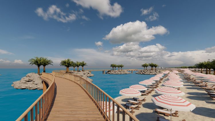 Plaj, �ehrin kalbine iniyor