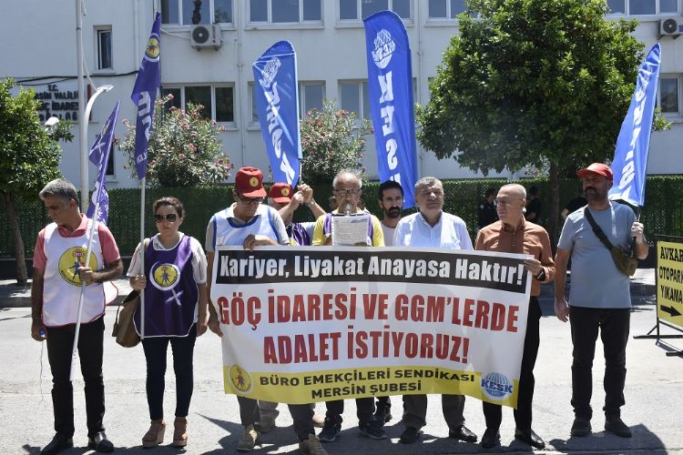 BES yelerinden protesto