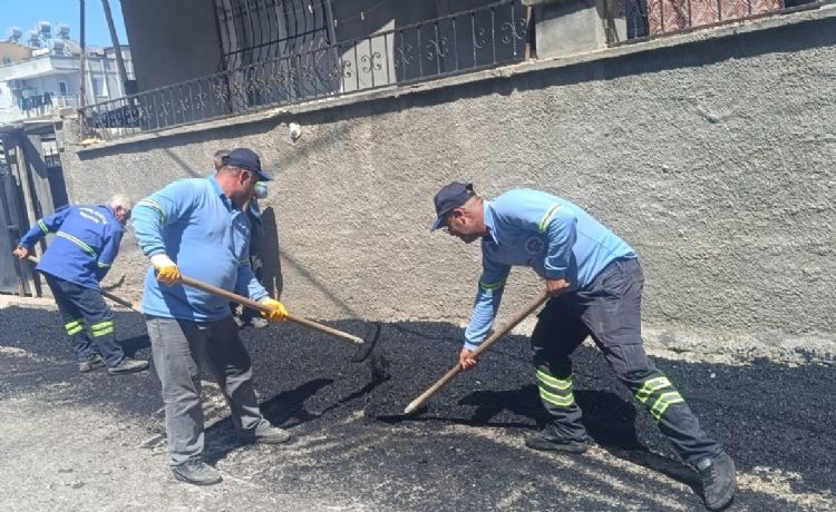 Sokaklar ve bah�e yollar� yenileniyor