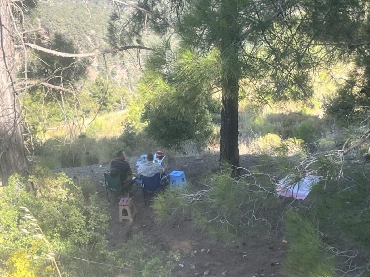 Ormanda piknik yapan 4 ahsa yasal ilem yapld